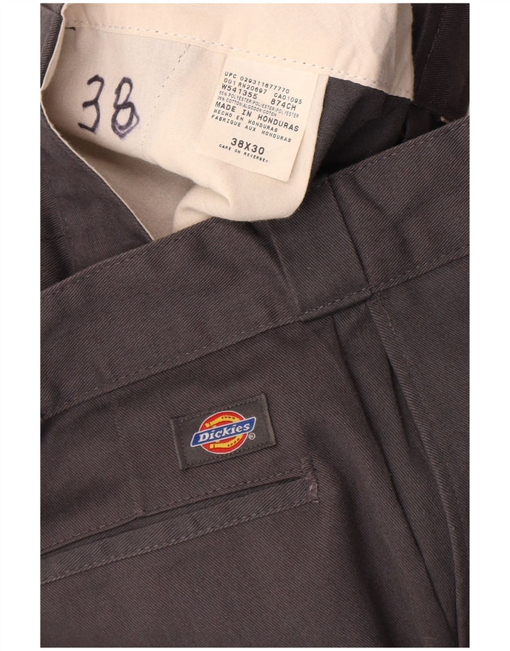 Dickies Pantalon Chino Droit Homme W38 L30 Gris Polyester