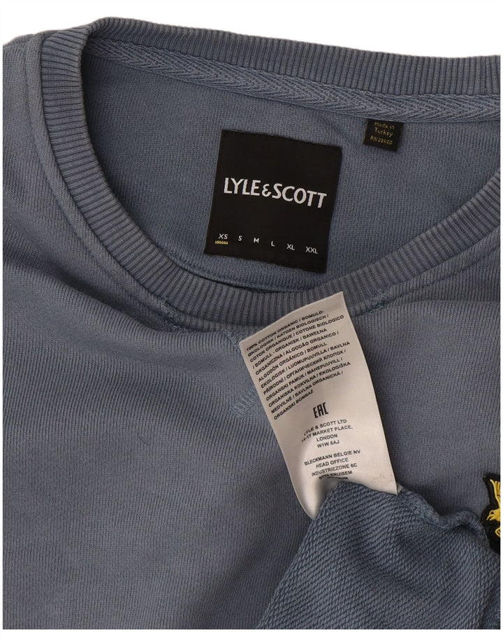 Lyle & Scott Sweatshirt Jumper XS Bleu Coton Homme