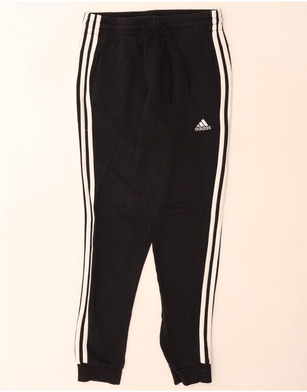 Adidas Pantalon de survêtement pour femme Joggers UK 8/10 Petit coton noir