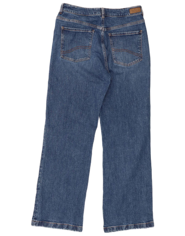 Fat Face Jean Elise à jambe large pour femme UK 12 Medium W32 L30 Bleu Coton