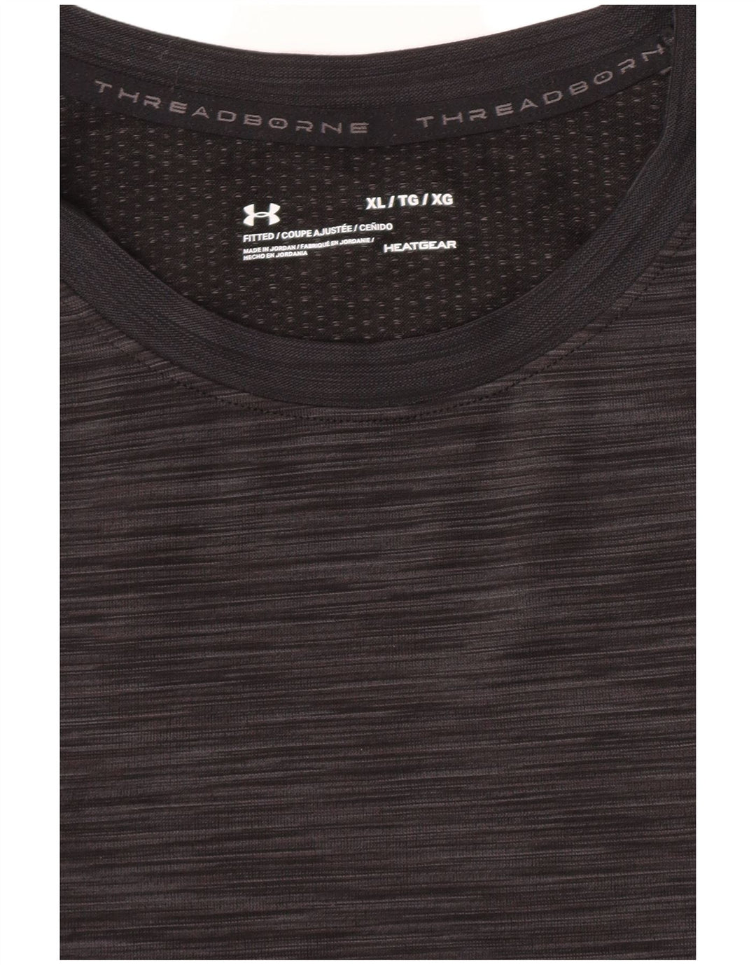 Under Armour T-Shirt Homme Top XL Gris Moucheté