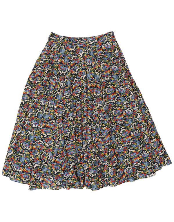 Jupe évasée Boden Femme UK 10 Small W29 Coton fleuri multicolore