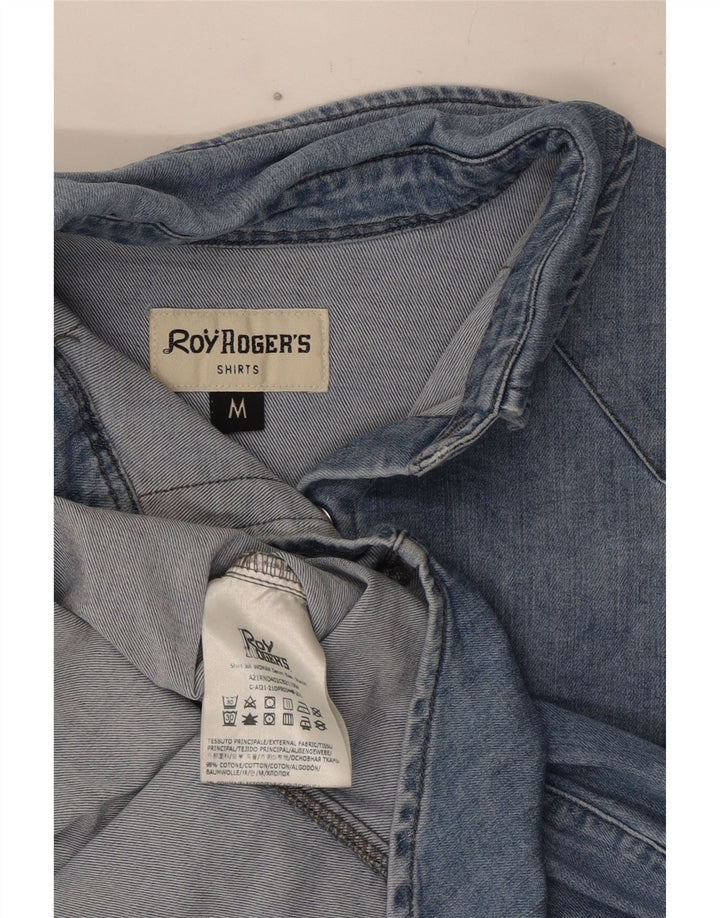 Roy Rogers Chemise en jean pour femme UK 12 Bleu moyen Coton