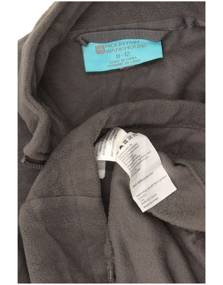 Mountain Warehouse Veste Polaire Liner Fille 11-12 ans Gris Polyester