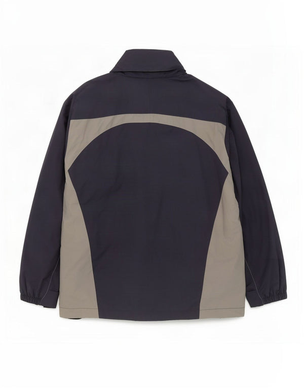 Kangaroos Veste de pluie à capuche pour homme UK 40 Large Bleu marine Colorblock Nylon