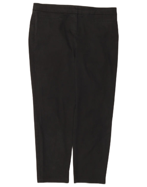 Marks & Spencer Pantalon décontracté court pour femme W34 L26 Coton noir