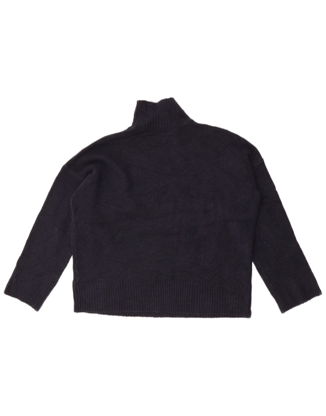 Marks & Spencer Pull à col roulé pour femme UK 14 Bleu marine moyen