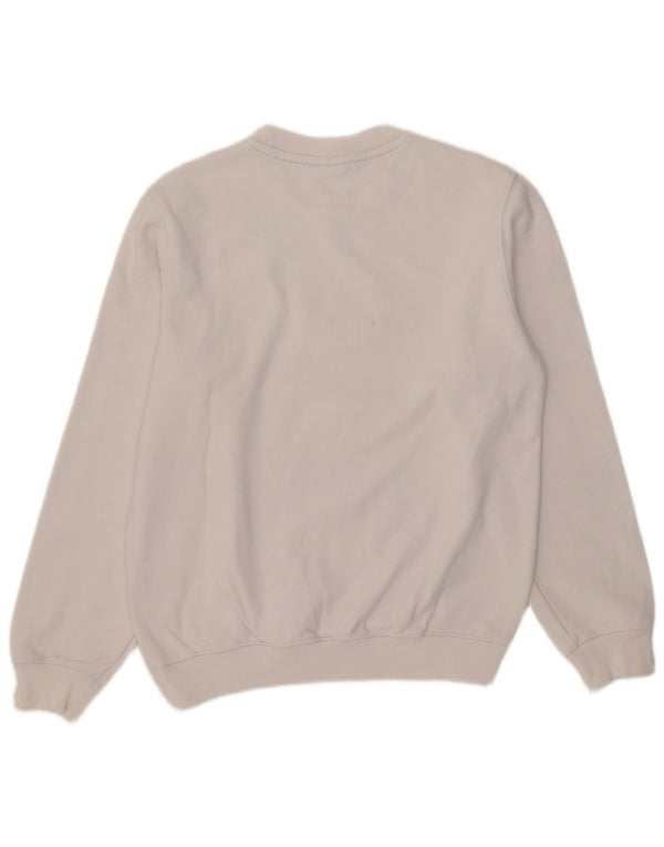 Lacoste Mens Graphic Sweatshirt Jumper Taille 3 Petit Coton Blanc