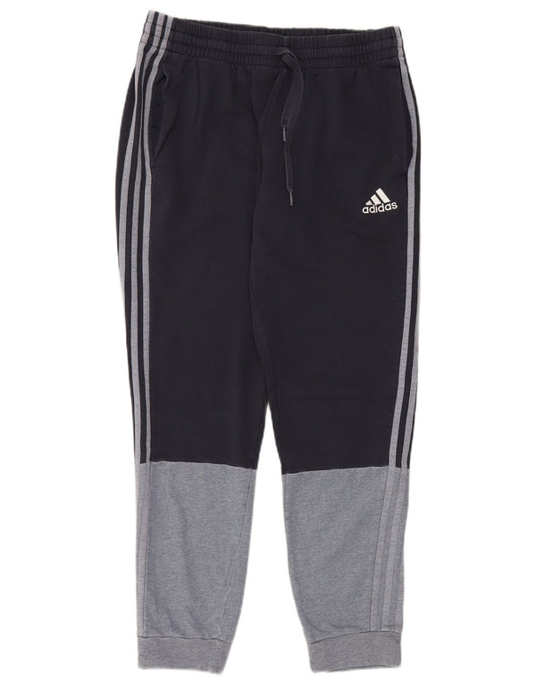 Adidas Pantalon de survêtement pour homme en coton color block Bleu marine Taille L