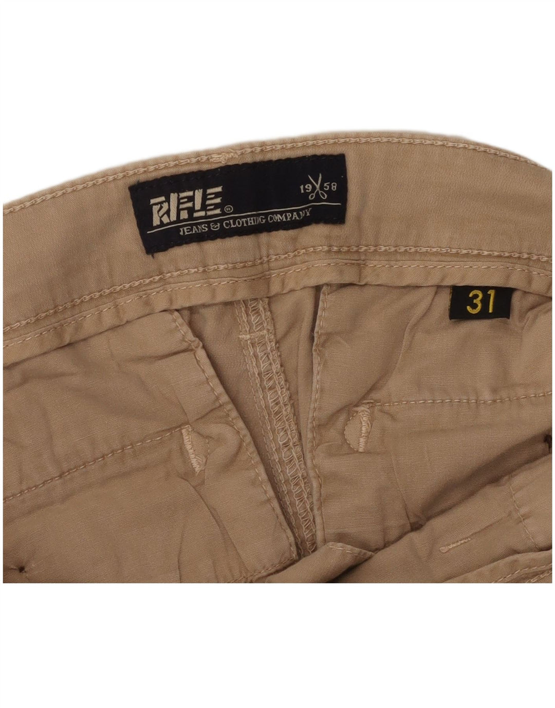 RIFLE Pantalon Cargo Slim Homme W31 L30 Beige