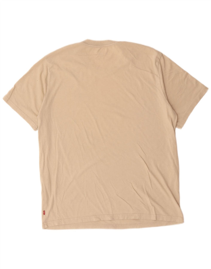 Levi's Tee-Shirt Relaxed Graphic Homme Beige Moyen Coton