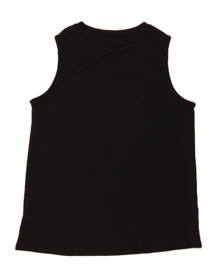 MARKS & SPENCER Womens Vest Top UK 16 Large Black Polyester Vintage Marks & Spencer and Second-Hand Marks & Spencer from Messina Hembry 