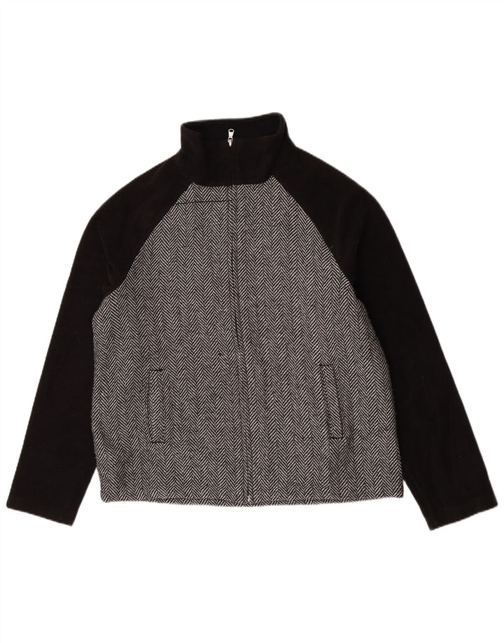 Champion Veste Bomber Femme UK 18 XL Noir Chevrons
