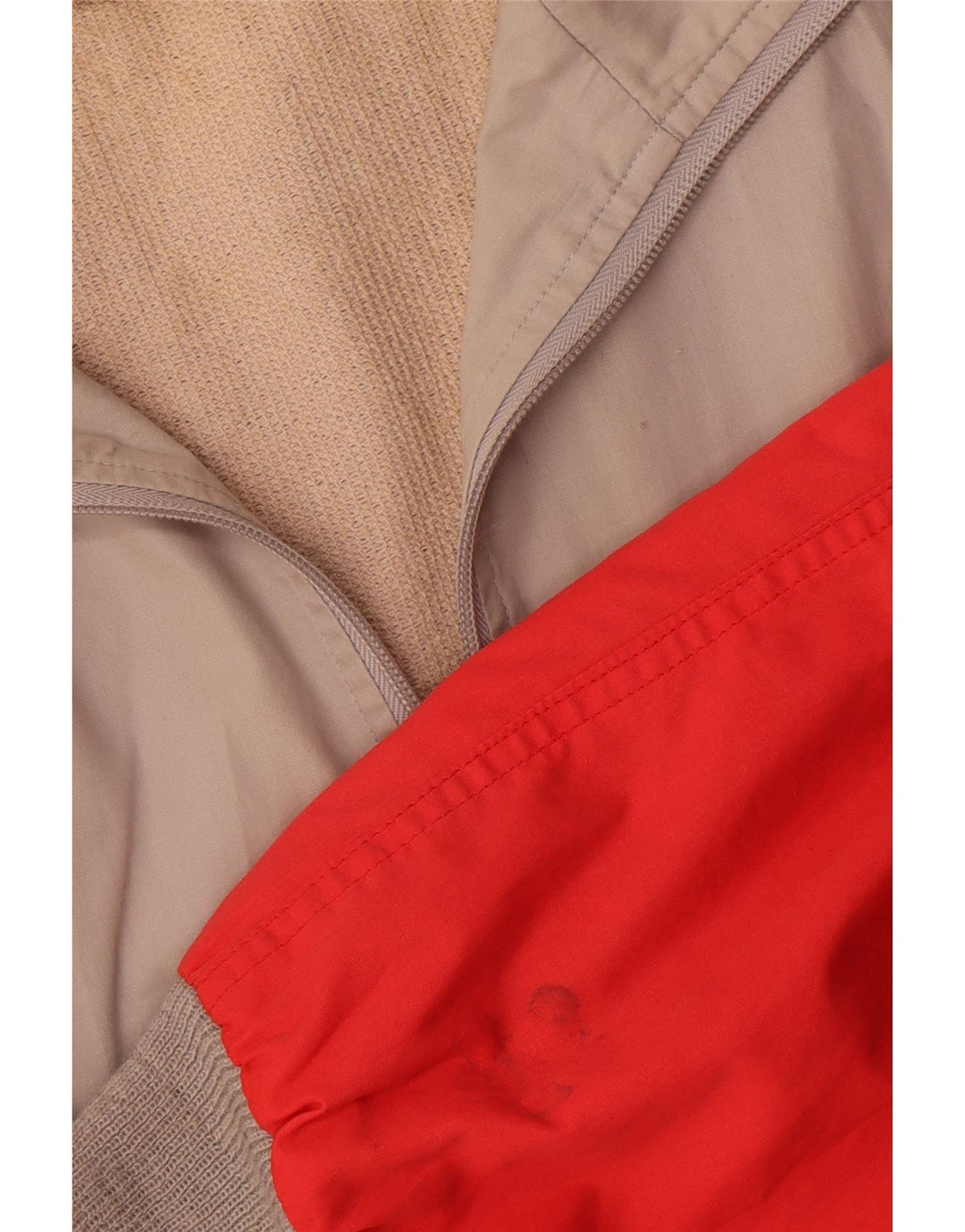 Adidas Veste de survêtement pour homme IT 54 XL Beige Colorblock Polyester