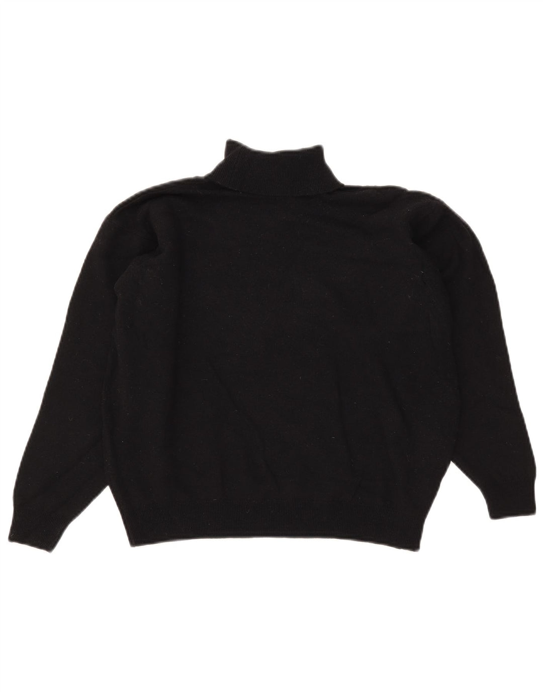 Marks & Spencer Pull court à col roulé pour femme UK 14 Grande laine noire