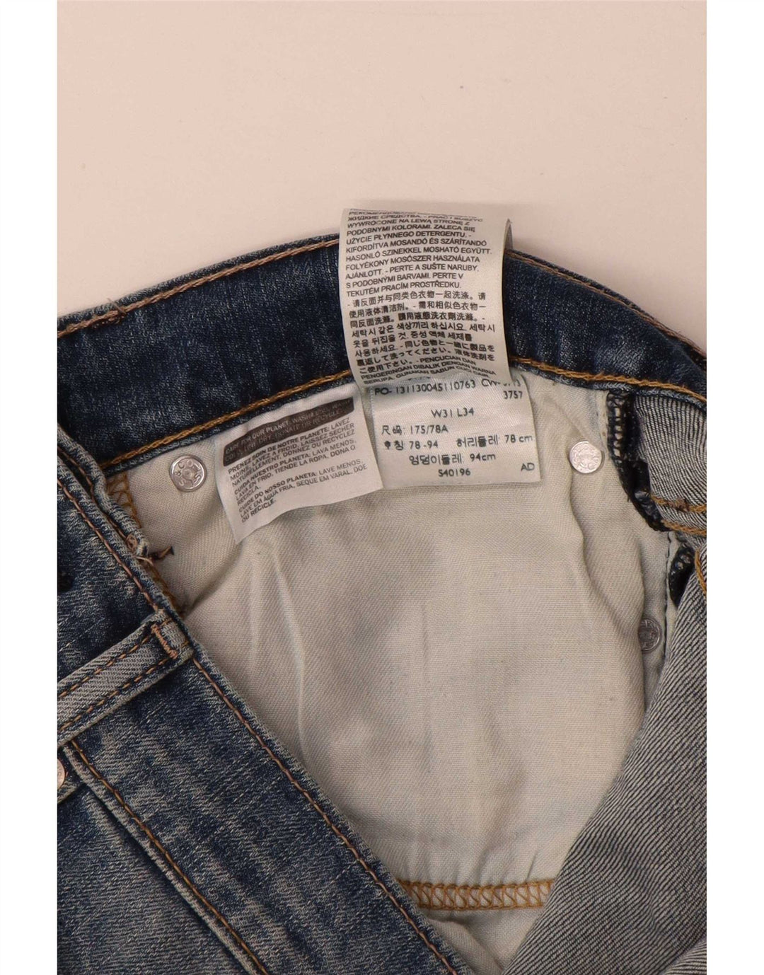 Levi's Jean Slim 511 Homme Bleu W31 L30 Coton