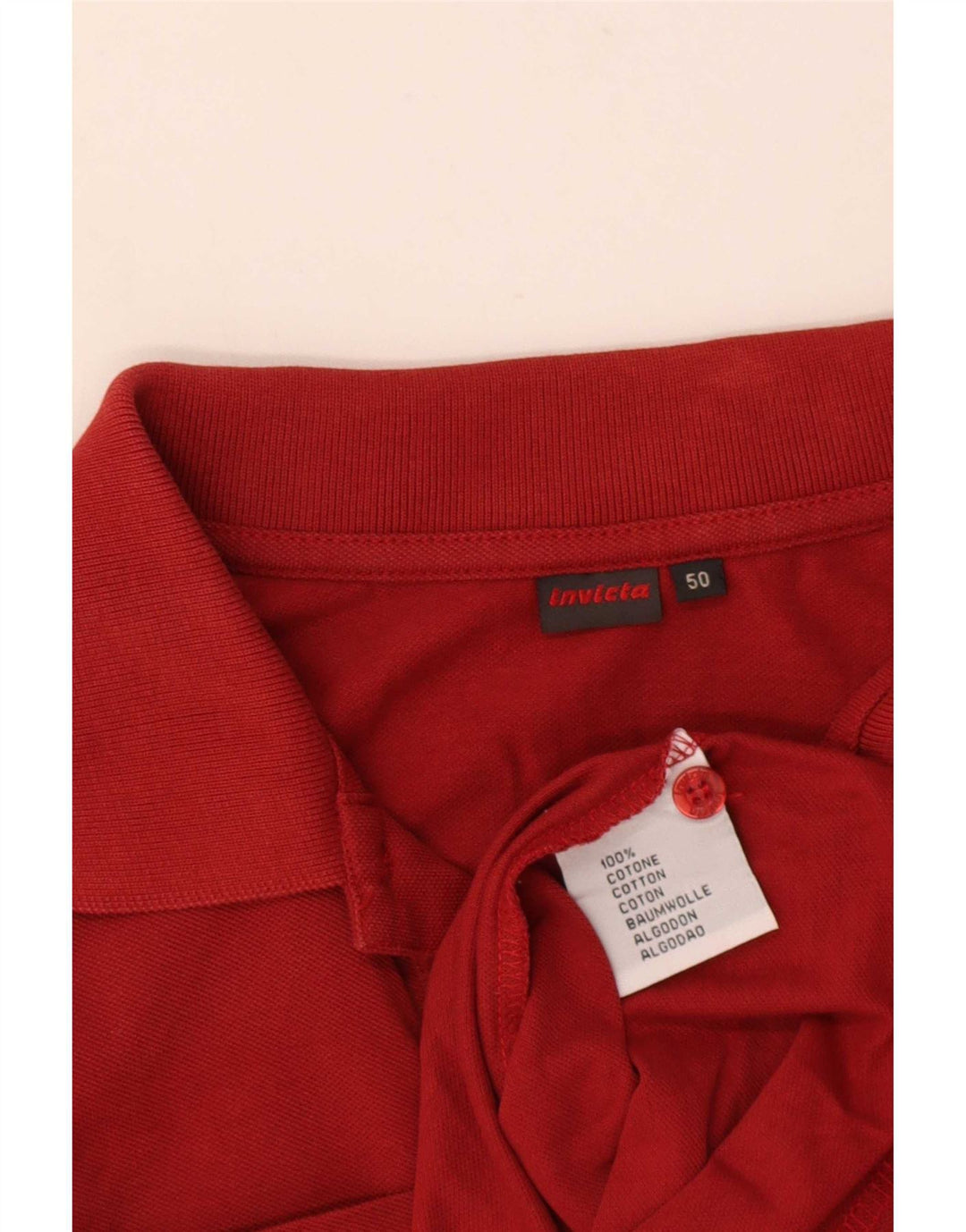 Invicta Polo Homme IT 50 Coton Rouge Moyen