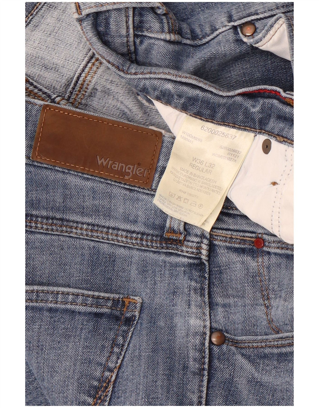 Wrangler Jean Slim Regular Homme W36 L32 Bleu Coton