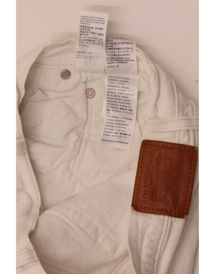 Levi's Jean Droit Ribcage Femme W30 L29 Coton Blanc