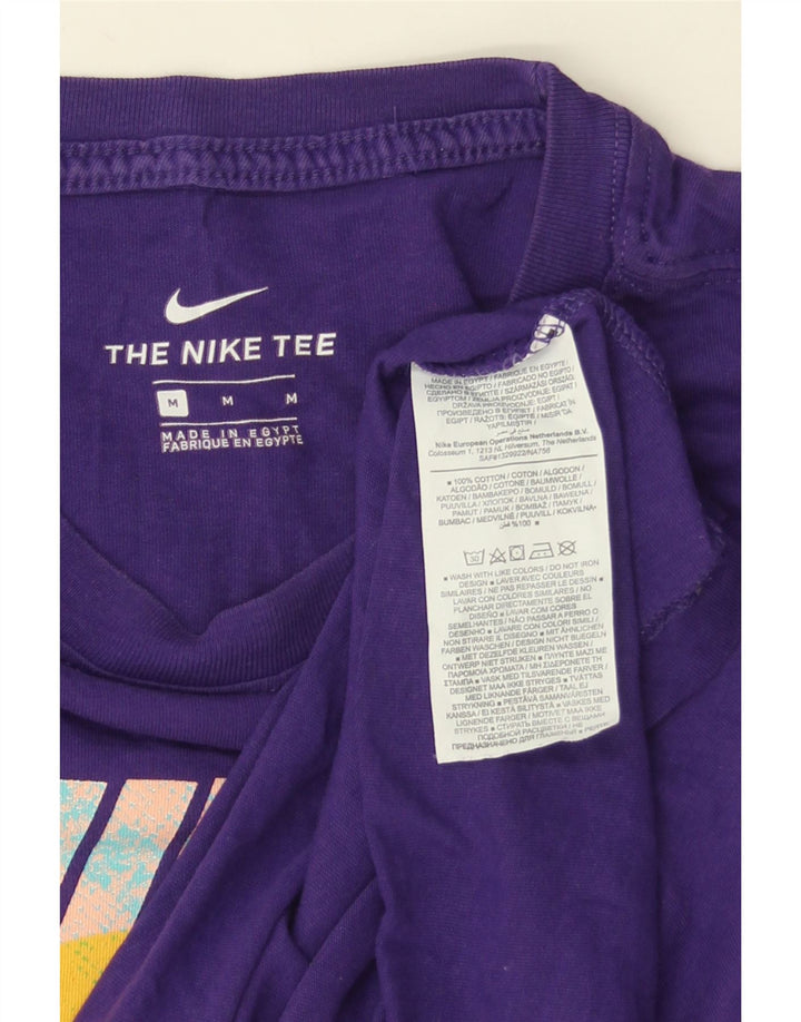 NIKE T-shirt graphique pour homme en coton violet moyen