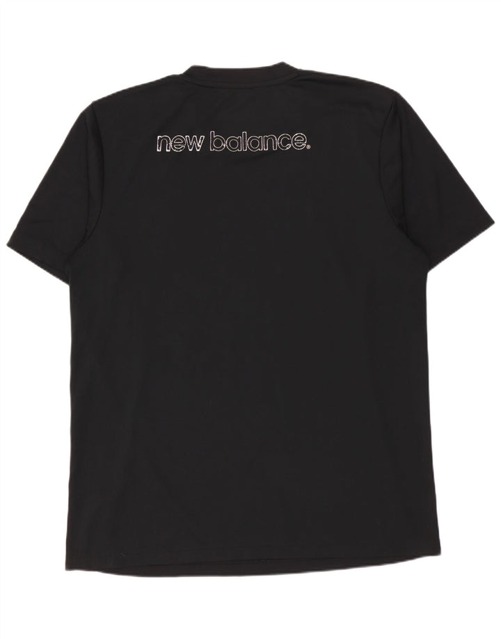 NEW BALANCE T-Shirt Graphique Homme Noir Moyen Polyester