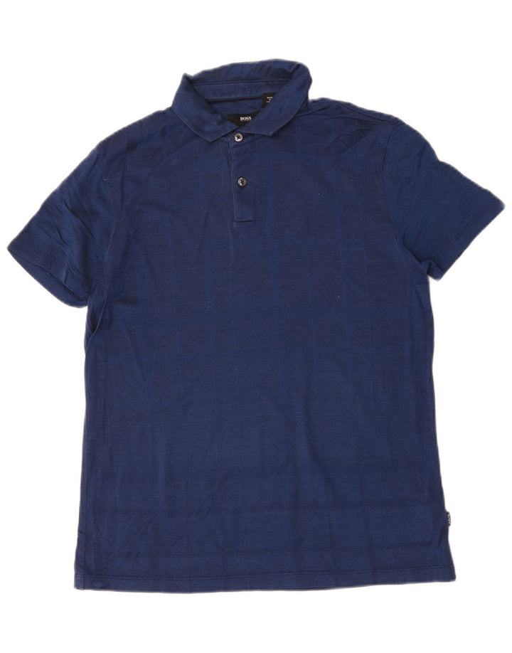 Hugo Boss Polo Regular Fit Bleu Marine Moyen Coton
