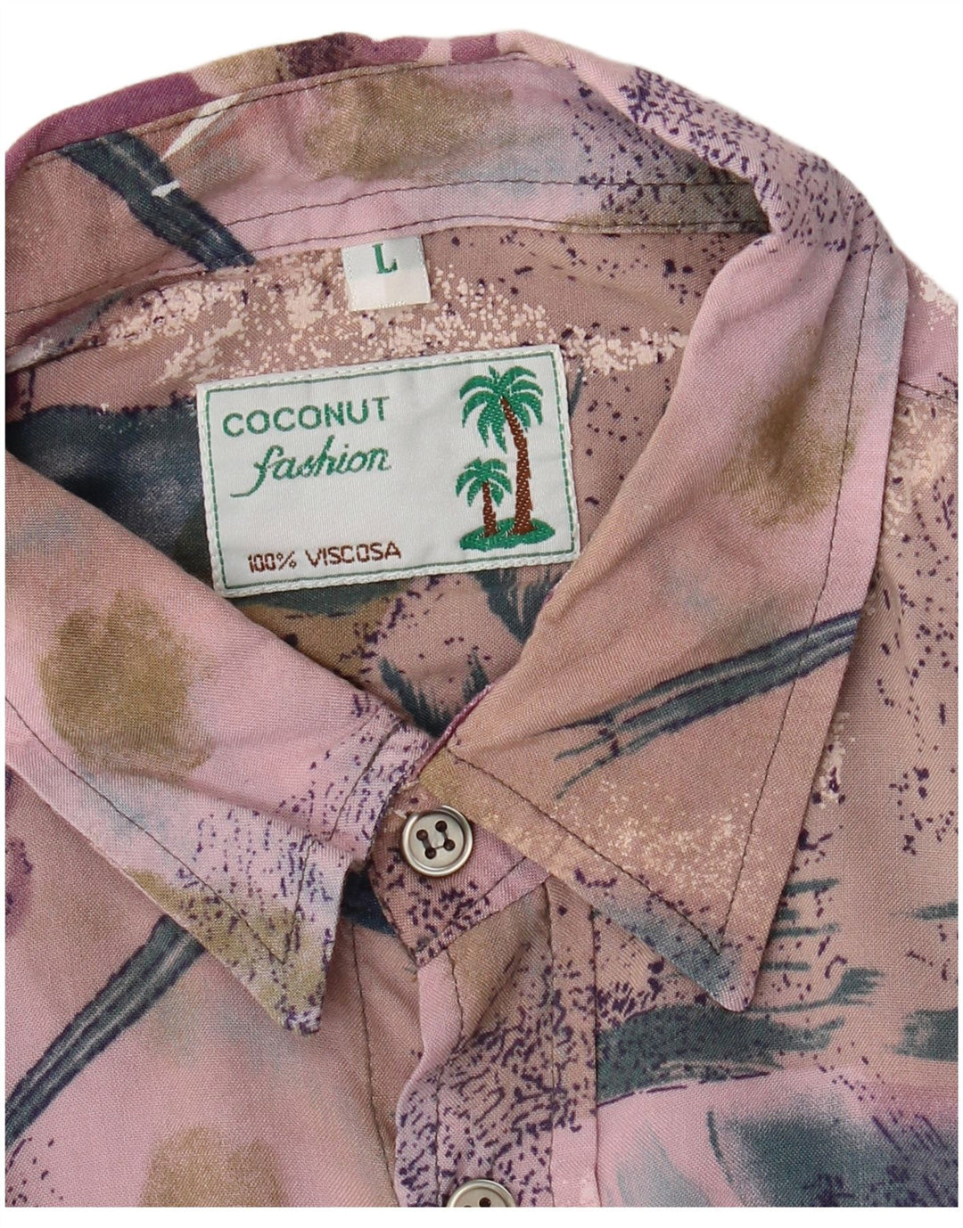 Chemise à manches courtes homme Coconut grand patchwork multicolore viscose