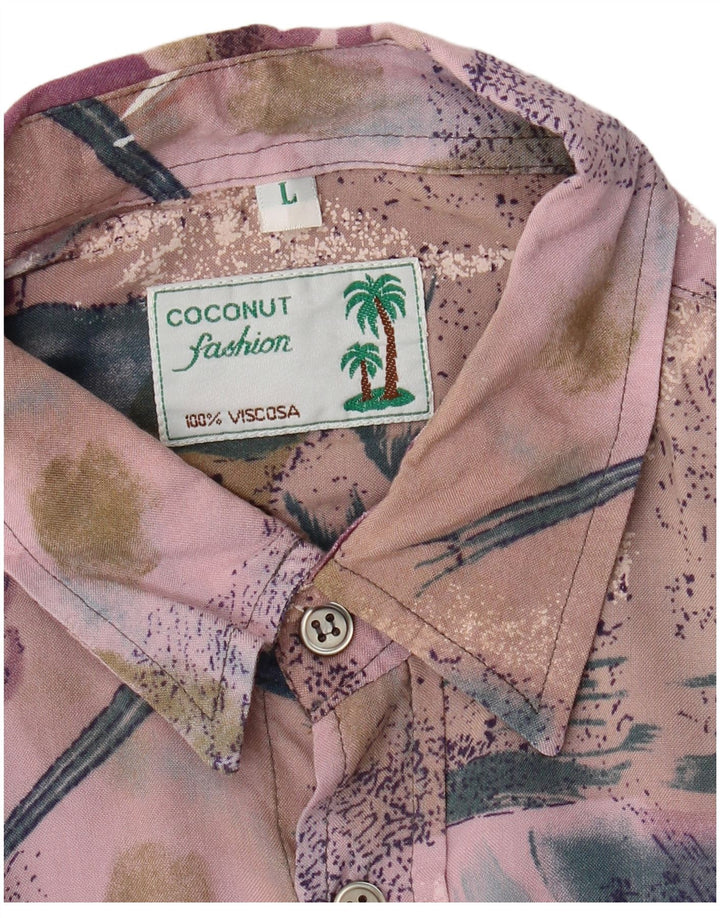 Chemise à manches courtes homme Coconut grand patchwork multicolore viscose