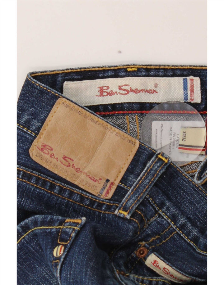 Ben Sherman Jean droit homme W34 L32 bleu coton