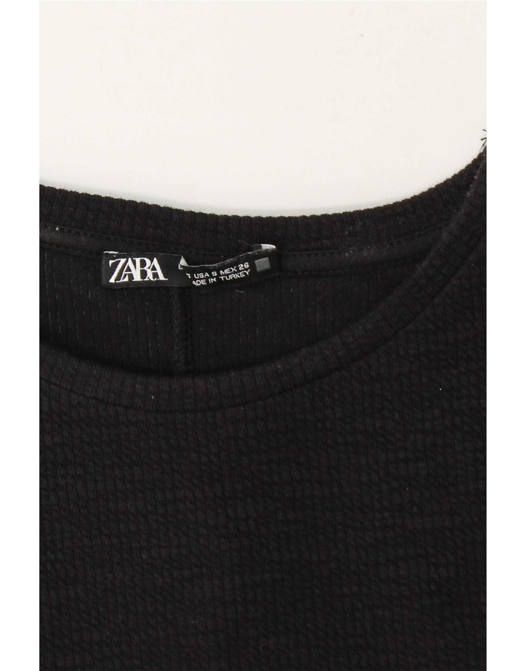 Zara Robe fourreau sans manches pour femme UK 10 Small Noir