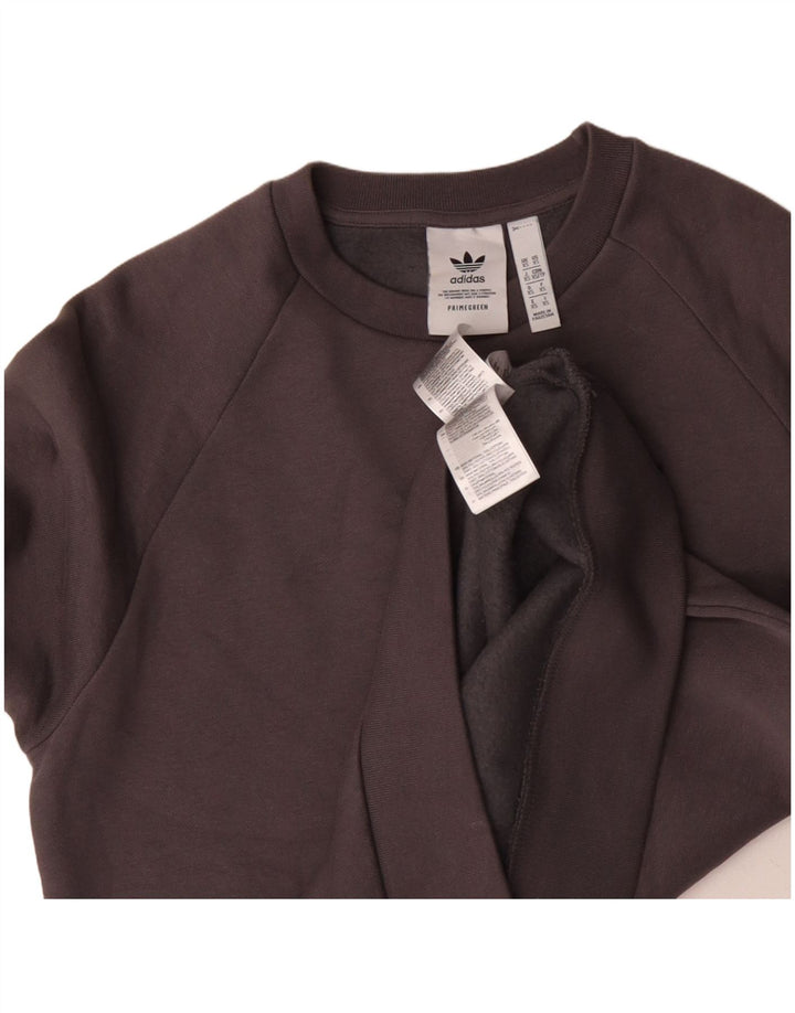 Adidas Mens Primegreen Sweatshirt Jumper XS Gris Coton