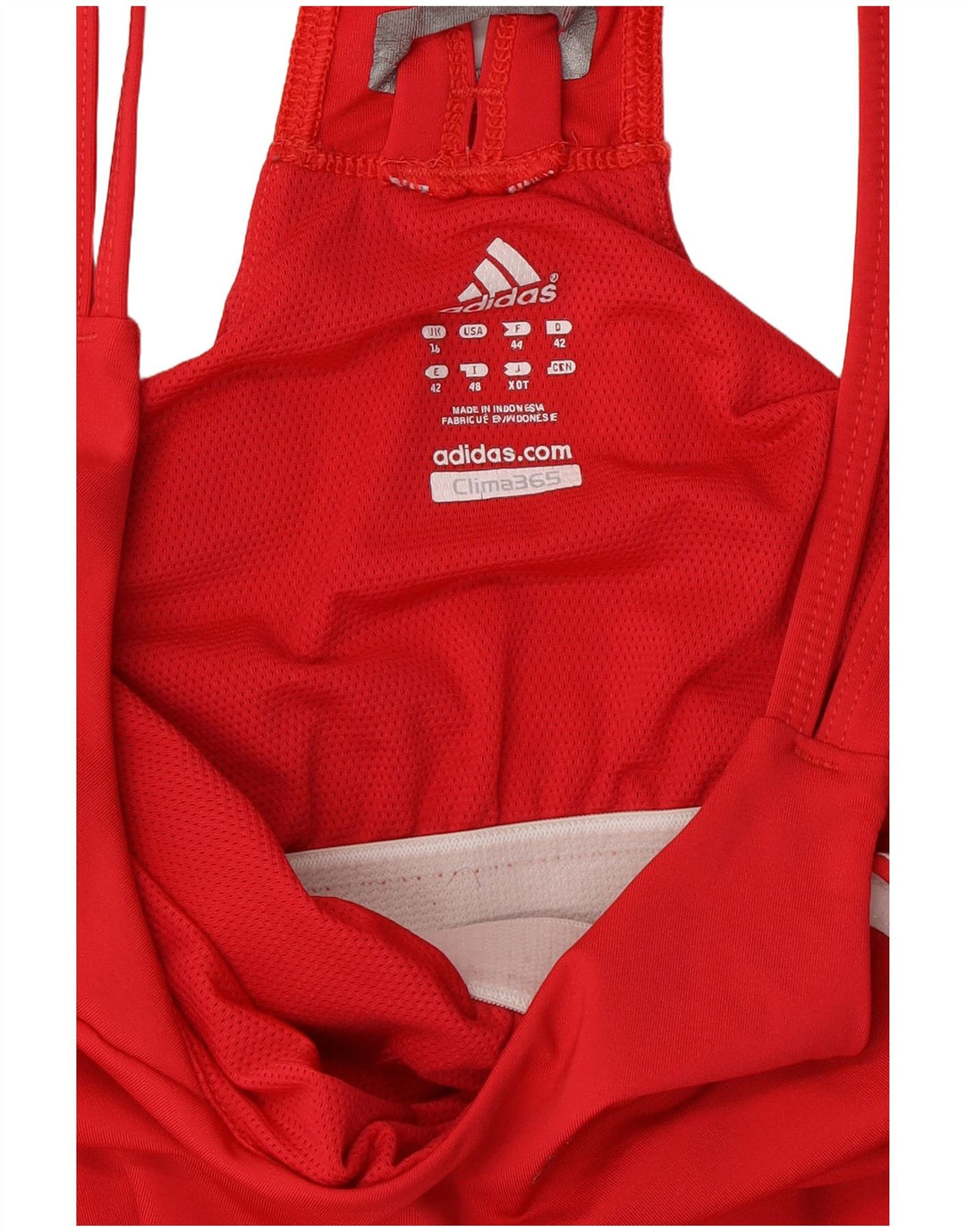 ADIDAS Débardeur Clima 365 pour femme UK 16 Large Rouge