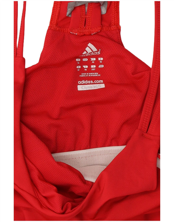 ADIDAS Débardeur Clima 365 pour femme UK 16 Large Rouge