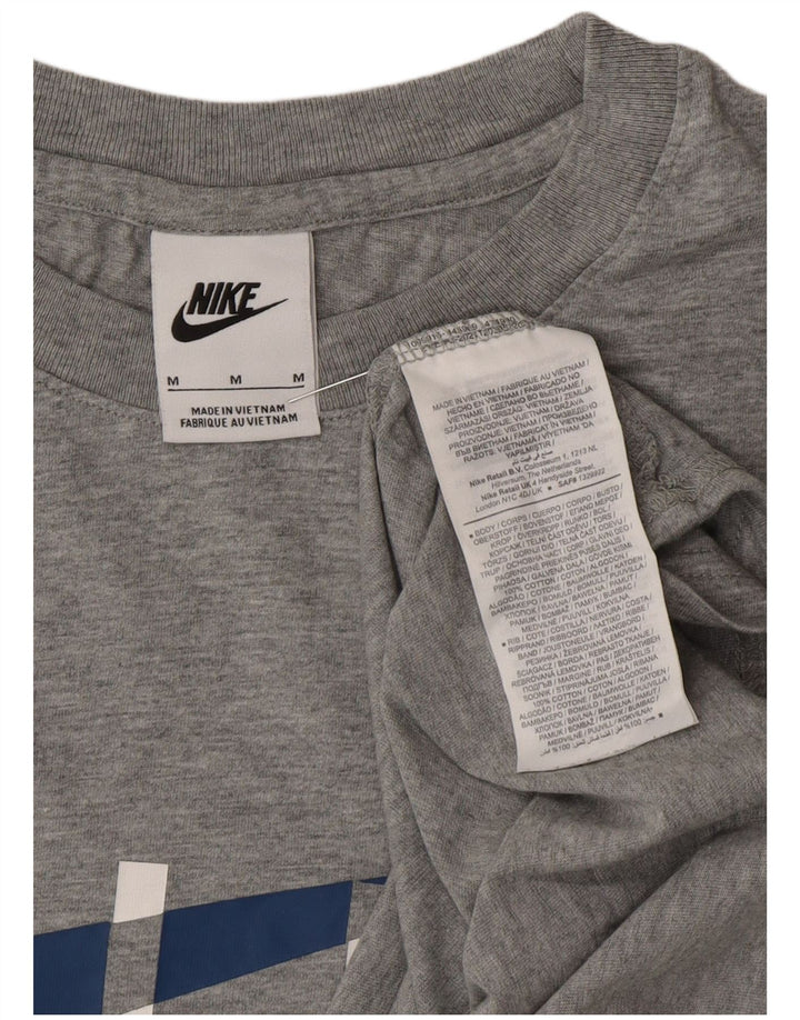 Nike T-Shirt Graphique Homme Gris Moyen Coton