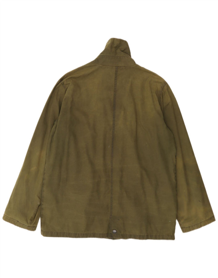 Crane Veste en coton ciré pour homme UK 38 Coton vert moyen