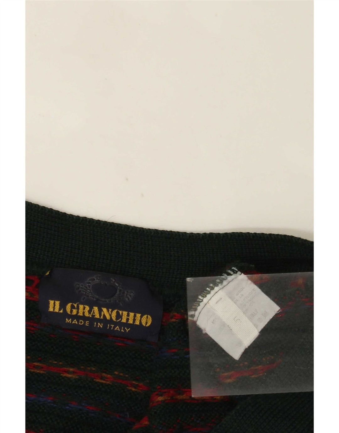Il Granchio Cardigan Pull Laine Rayé Vert Moyen Homme