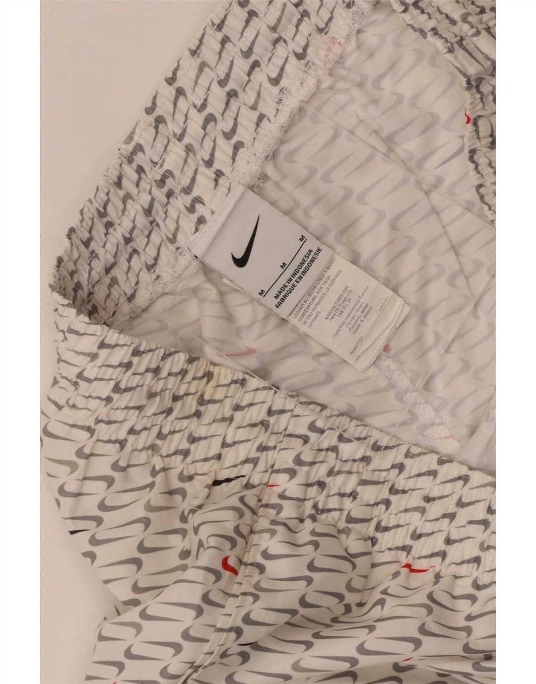 Nike Short de sport graphique pour homme Blanc moyen Polyester