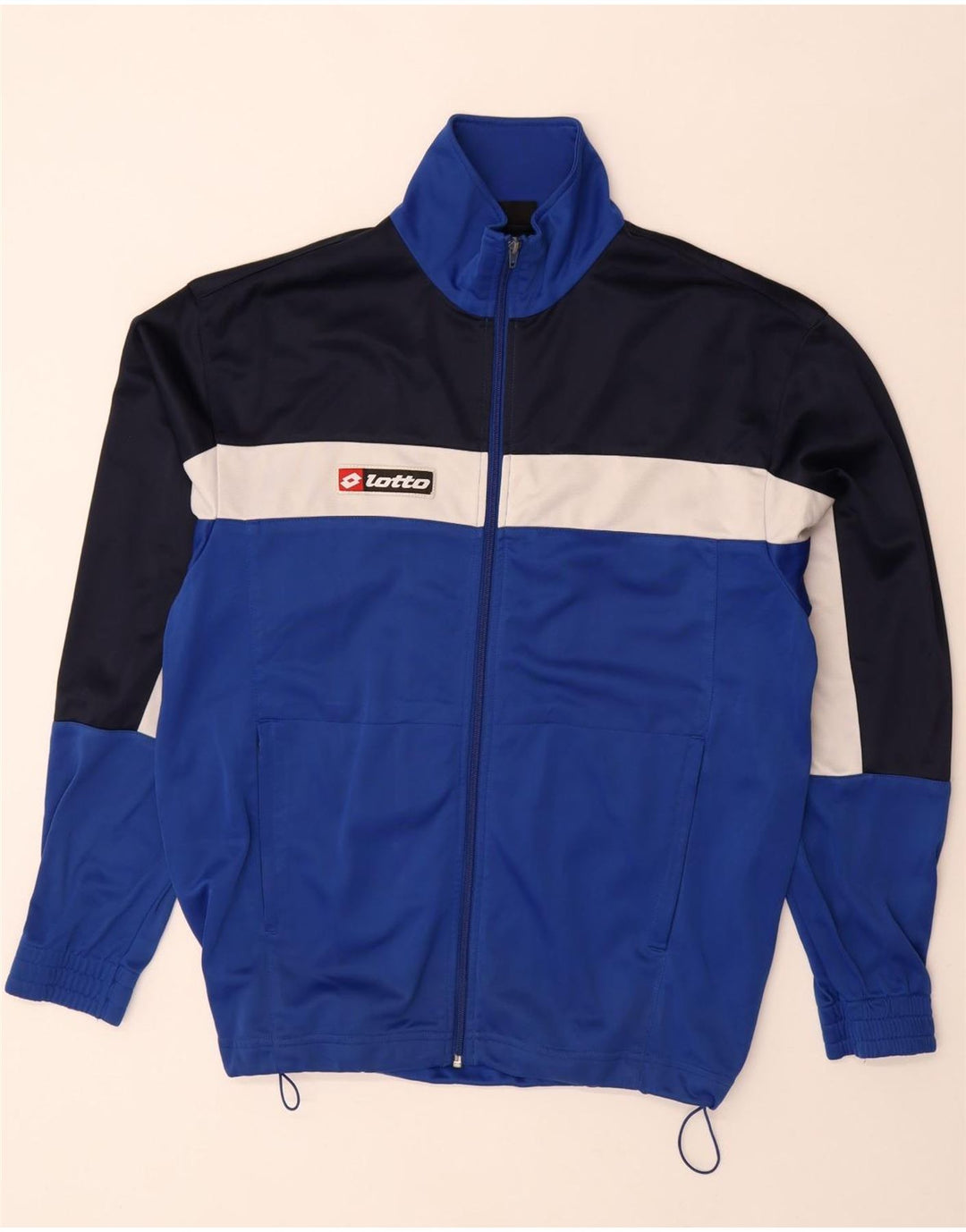 LOTTO Veste de Survêtement Homme XL Bleu Colorblock Polyester