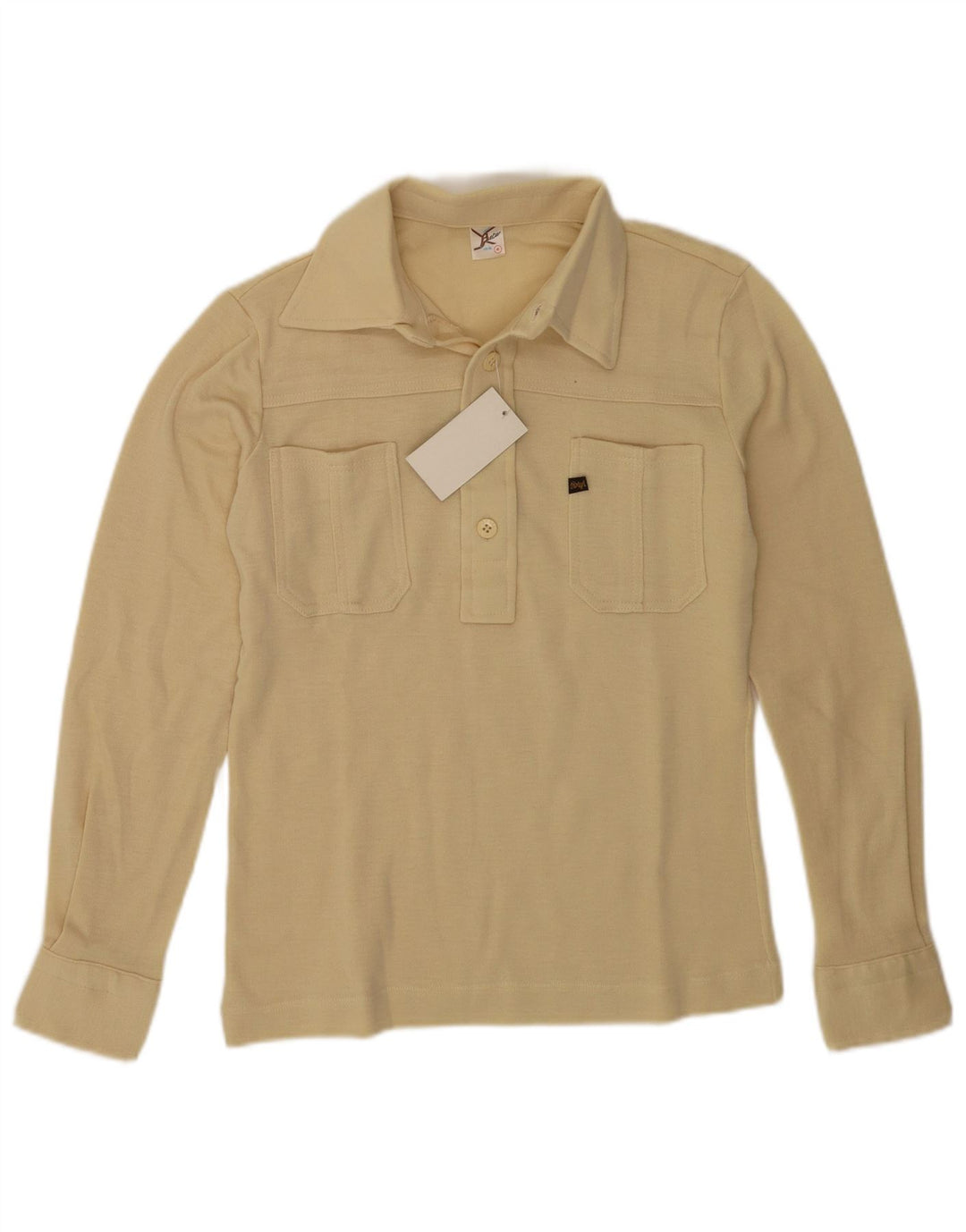 BETA Polo à manches longues pour homme IT 48 Beige moyen