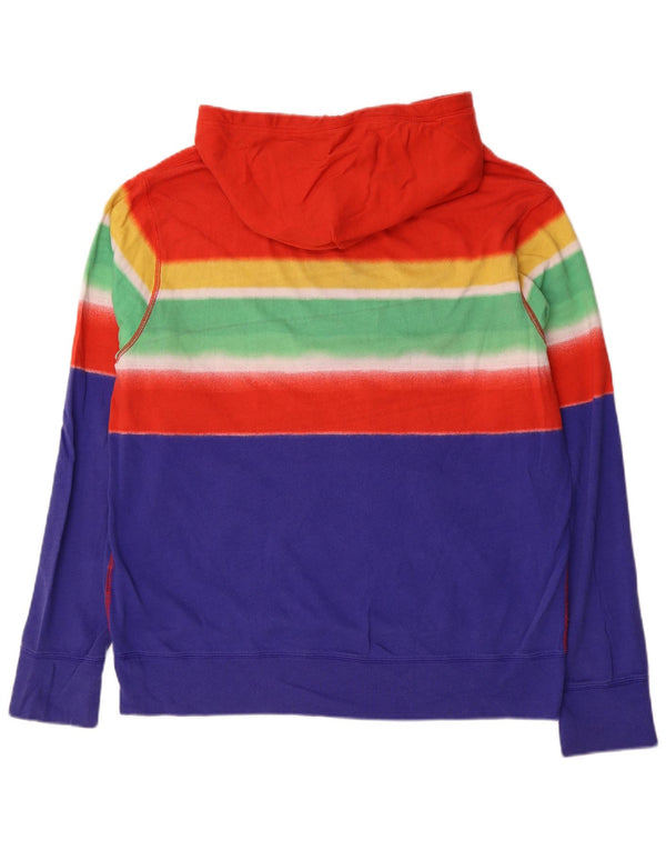 Polo Ralph Lauren Mens Hoodie Jumper Large Multicoloured Striped Cotton