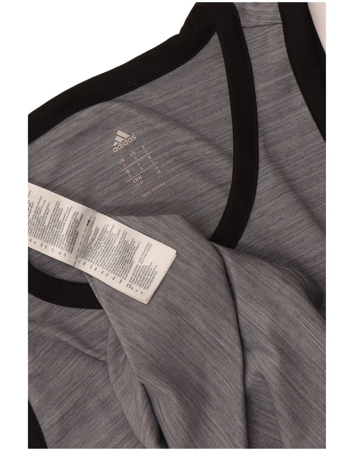 Adidas Débardeur Homme Petit Gris Moucheté Polyester