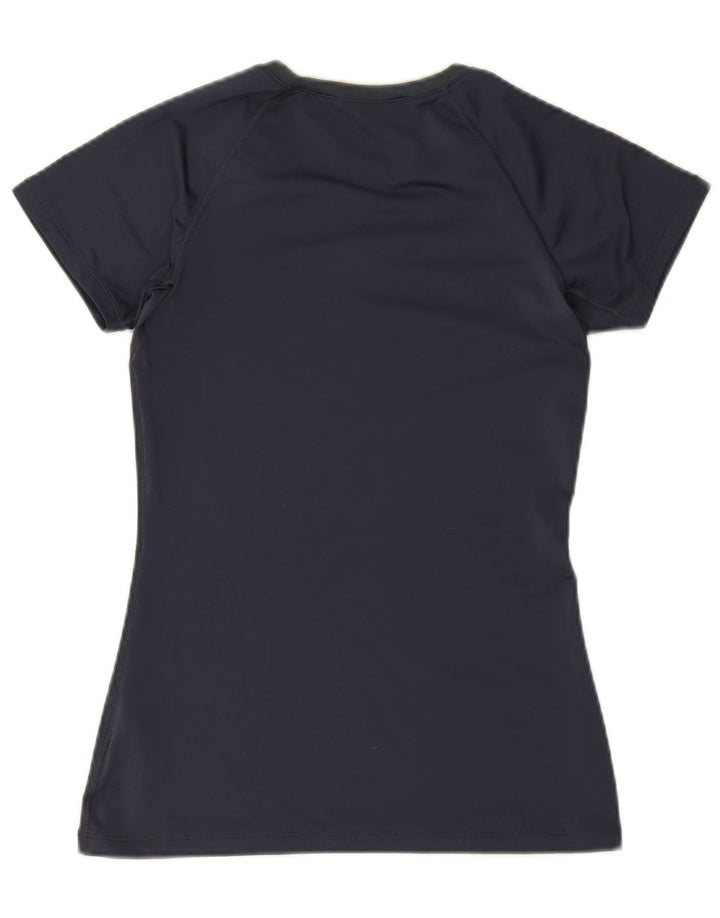 Nike T-shirt Dri Fit pour femme UK 12 Bleu marine moyen Polyester