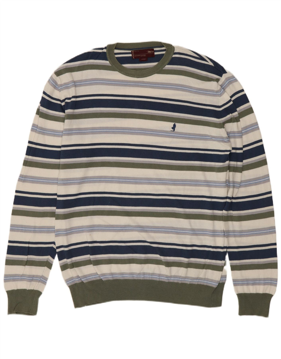 MARLBORO CLASSICS Pull à col rond pour homme Large Multicolore