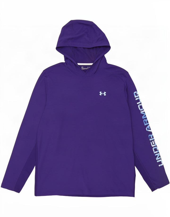 Under Armour Haut à capuche graphique à manches longues pour homme XL Violet Polyester