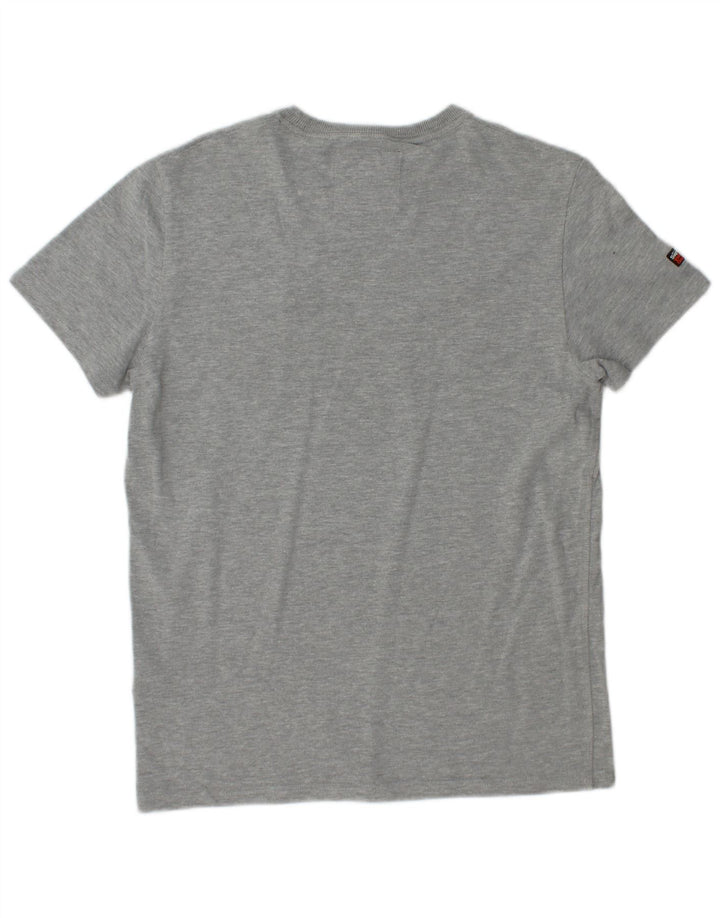 SUPERDRY T-Shirt Graphique Homme Gris Moyen Coton
