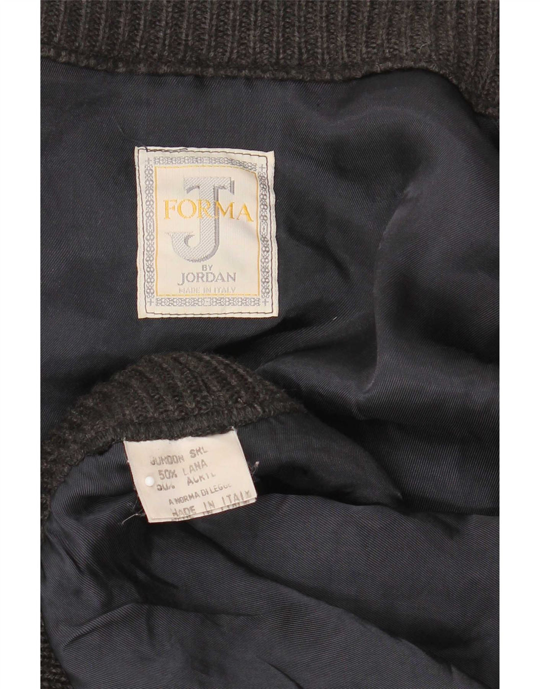 vintage Mens Cardigan Pull 2XL Gris Laine