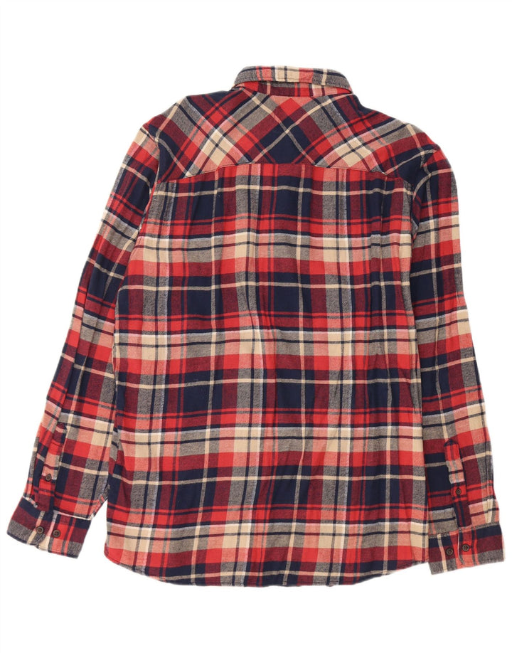 Jack & Jones Chemise Flanelle Homme XL Bleu Marine Carreaux Coton