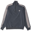 Adidas Sweat-shirt à col zippé pour homme Gris moyen Coton