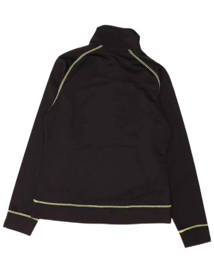 ASICS Veste de survêtement pour femme UK 12 Medium Noir Polyester