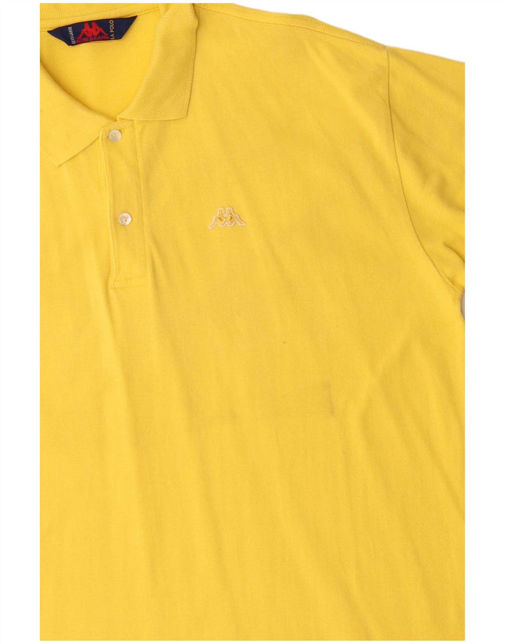 KAPPA Polo Homme 2XL Jaune Coton